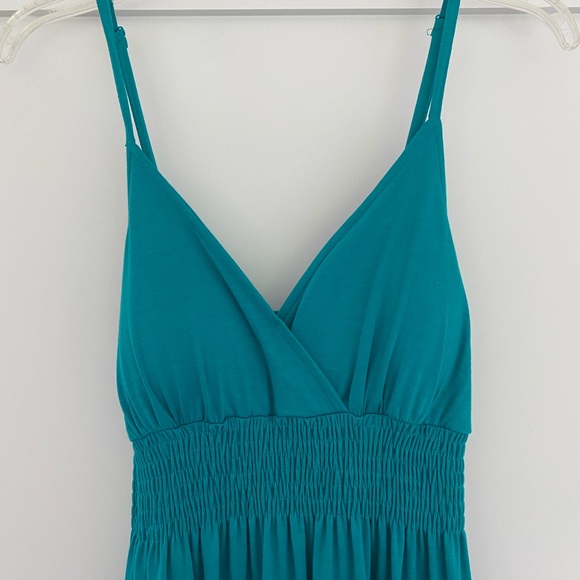 Teal colored maxi dress - Picture 2 of 4